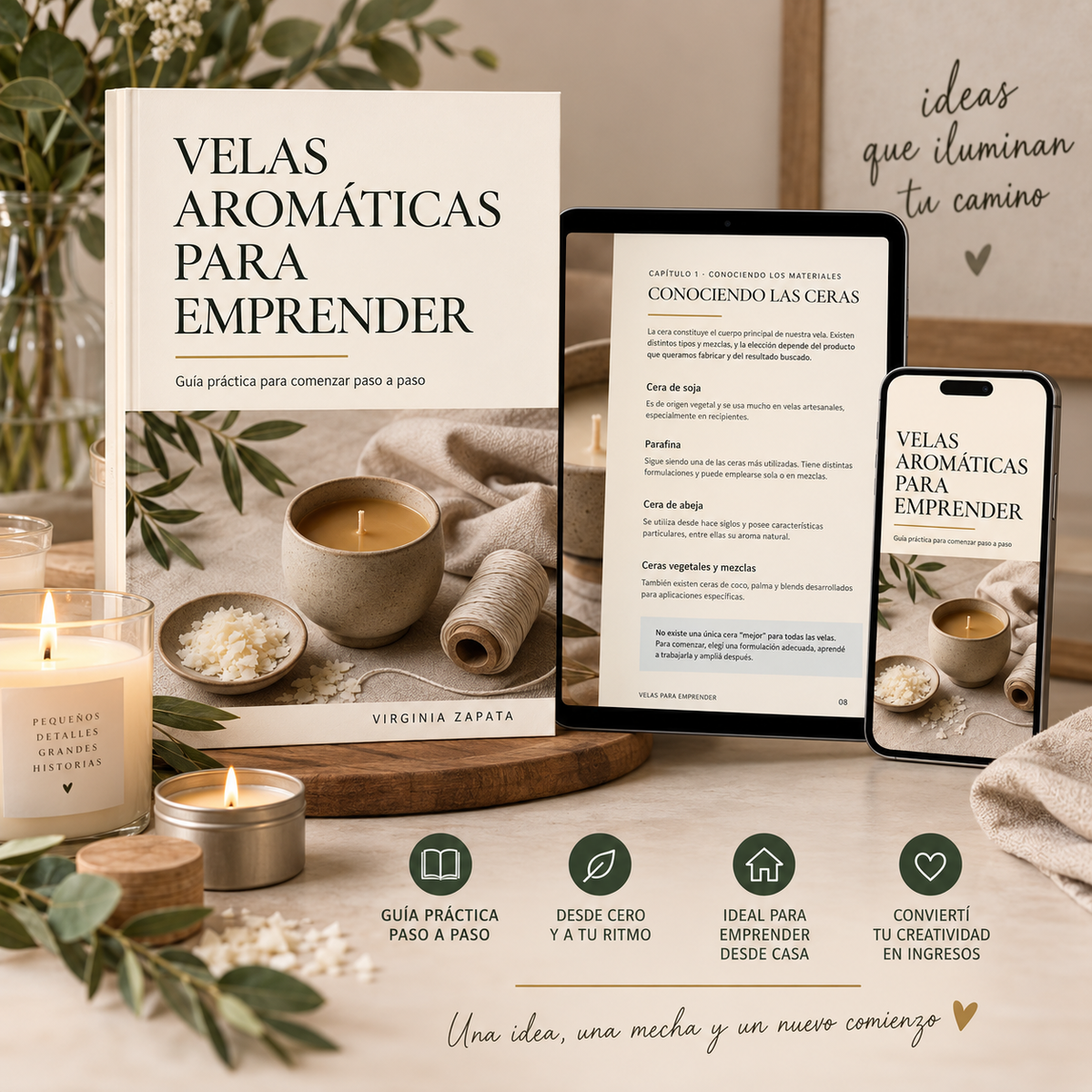 VELAS AROMÁTICAS PARA EMPRENDER